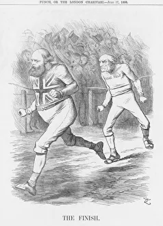 Lord Salisbury Collection: The Finish, 1886. Artist: Joseph Swain