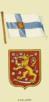 National Flag Prints: Finland, c1935. Creator: Unknown