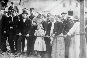 Miners Prints: Finleyville - at mouth of mine, 1913. Creator: Bain News Service
