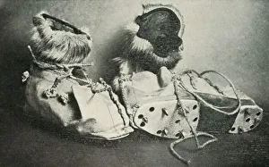 Captain Scott Collection: Finnesko with Crampons, c1910–1913, (1913). Artist: Herbert Ponting