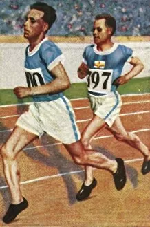 Finnish runners Ville Ritola and Paavo Nurmi, 1928. Creator: Unknown