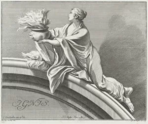 Fire, 1735. Creator: Johann Justin Preissler