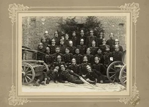 Firefighter Prints: Fire brigade of the Krasnoyarsk Volunteer Fire Society, 1910. Creator: I. Upatkin