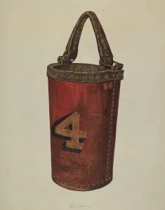 Cowhide Prints: Fire Bucket, 1938. Creator: John Cooke