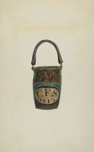 Fire Department Prints: Fire Bucket, c. 1939. Creator: Marion E. Herrick