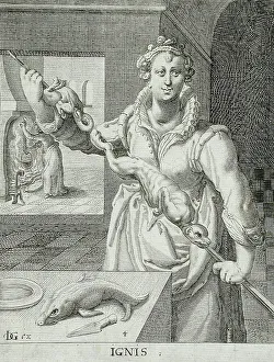 Gheyn Jacques De Ii Prints: Fire, c1588. Creator: Jacques de Gheyn II