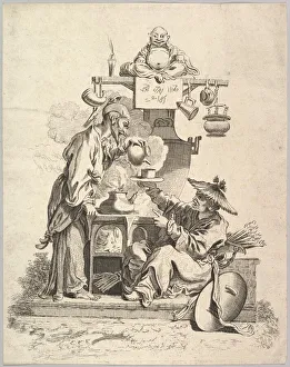 Pierre Alexandre Prints: The Fire, ca. 1740. Creator: Pierre Alexandre Aveline
