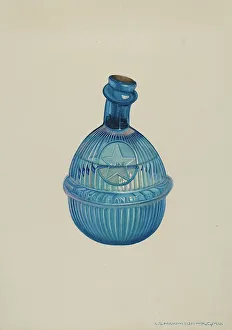 Star Motif Prints: Fire Extinguisher, c. 1940. Creator: Loraine Makimson