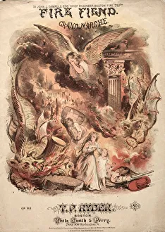 Fire Fiend - Sheet Music Cover. Creator: Winslow Homer (American, 1836-1910)