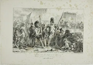 Instructions Prints: Fire on the Leaders and Cavalry... 1830–31. Creator: Auguste Raffet