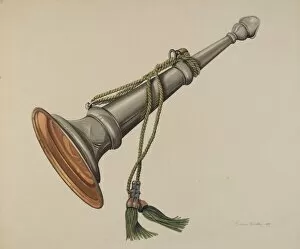 Fire Marshall Trumpet, c. 1939. Creator: Thomas Dooley