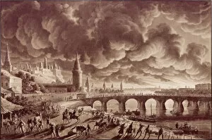 Schinkel Gallery: The Fire of Moscow, 1812, 1813