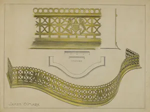 Fire Department Prints: Fire Rail, c. 1936. Creator: James O'Mara