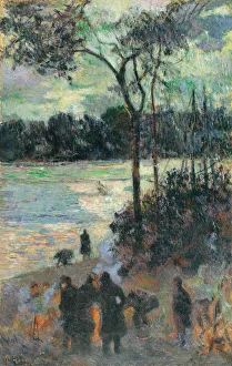 The Fire at the River Bank, 1886. Artist: Gauguin, Paul Eugene Henri (1848-1903)