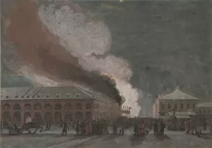 Images Dated 19th June 2013: Fire in the salt trade rows. Artist: Timm, Vasily (George Wilhelm) (1820-1895)