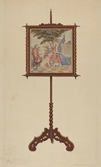 Patio Prints: Fire Screen, c. 1938. Creator: Vincent P. Rosel