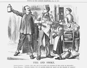 Incitement Prints: Fire and Smoke, 1871. Artist: Joseph Swain