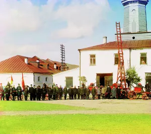 Fire Station Prints: Fire squad in the city of Vytegra [Russian Empire]