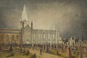Aberdeen Prints: Fire in St Nicholas Kirk, c1874. Creator: Unknown