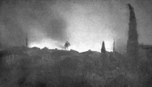 August Prints: The Fire of Thessaloniki; The Turkish quarter on fire