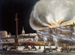 Fire in the Winter Palace in December 1837, (1838)