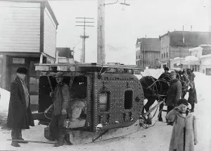 Nome Alaska United States Prints: Firebox for first Copper River steamer, between c1900 and 1927. Creator: Hunt, Phinney S