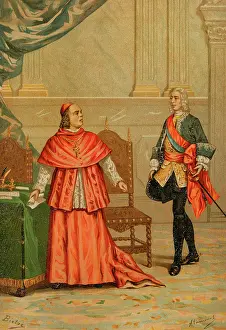 Shocked Prints: Fired of Cardinal Alberoni, 1719, (1891). Creator: Unknown