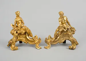 Bracket Gallery: Firedog: Vulcan, France, Mid 18th century. Creator: Unknown