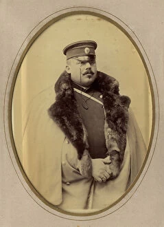 Overcoat Collection: Firefighter A.F. Domishkevich in uniform, late 19th cent - early 20th cent. Creator: PA Milevskii