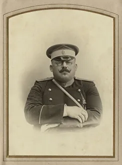 Sergei Mikhailovich Chashchin Prints: Firefighter A.F. Domishkevich in uniform