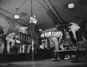 Firehouse station no. 4, Washington, D. C. 1943. Creator: Gordon Parks