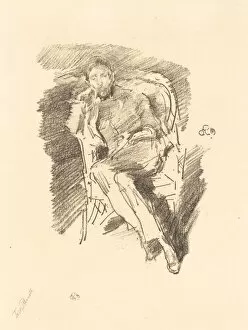 Firelight: Joseph Pennell, No. 2, 1896. Creator: James Abbott McNeill Whistler