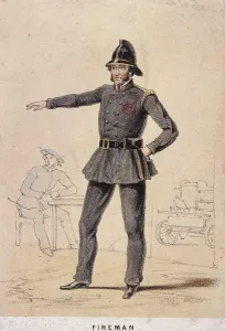 Anon Anon Anonymous Gallery: A fireman, 1855. Artist: Day & Son
