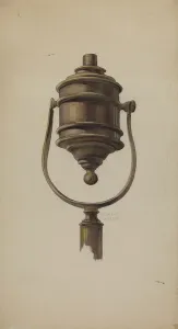 Anderson Elmer G Prints: Fireman's Torch, c. 1937. Creator: Elmer G Anderson