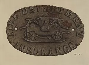 Insurance Company Gallery: Firemark, c. 1937. Creator: Emile Cero