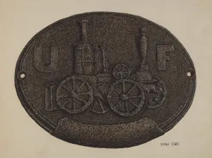 Firemark, c. 1937. Creator: Emile Cero