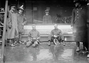 Emergency Services Prints: Firemen overcome, subway fire, 1/6/15, 1915. Creator: Bain News Service