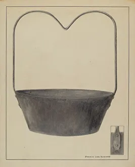 Francis Law Durand Prints: Fireplace Kettle, c. 1936. Creator: Francis Law Durand