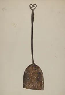 Albert Geuppert Prints: Fireplace Shovel, c. 1942. Creator: Albert Geuppert