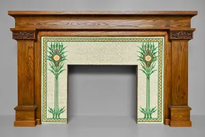 Arts Crafts Movement Collection: Fireplace Surround, 1901. Creator: Louis J. Millet