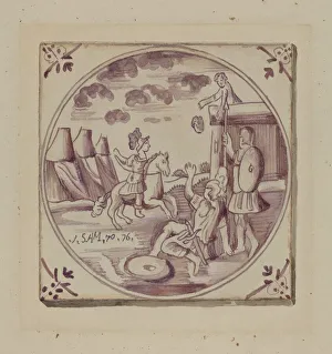 Fireplace Tile, c. 1936. Creator: John Dixon