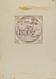 John Dixon Collection: Fireplace Tiles, c. 1936. Creator: John Dixon