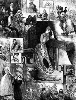 Heat Prints: Fireside Fancies, drawn by Hal Ludlow, 1883. Creator: Unknown