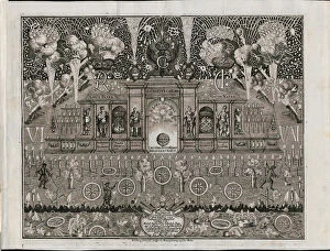 Charles Iii Gallery: Fireworks for Charles VI on October 1, 1731 in Braunschweig, 1731