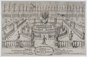 Celebrating Collection: Fireworks display, Nuremberg, 1659, 1673. Creator: Anon
