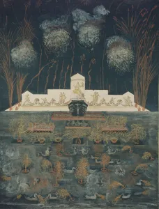 Peter Iii Prints: Fireworks and illumination on the occasion of the Treaty of Abo on September 15th