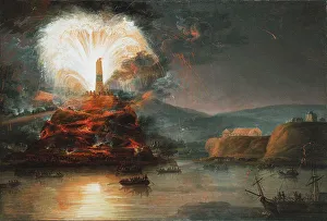 Potyomkin Prints: Fireworks at Kaniow in honor of Catherine II in 1787