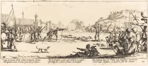 Firing Squad Prints: The Firing Squad, c. 1633. Creator: Jacques Callot