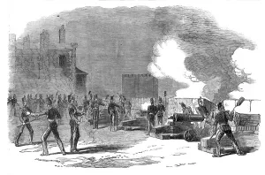 Firing the Tower Guns for the Great Victory in the Crimea, 1854. Creator: Unknown
