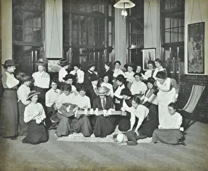 First Aid Prints: First aid class for women, Montem Street Evening Institute, London, 1913